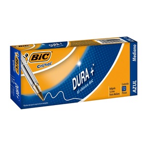Bolígrafo Bic Cristal Dura Caja con 12 Piezas