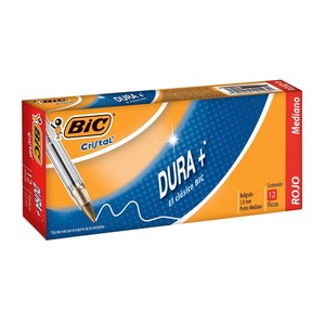 Bolígrafo Bic Cristal Dura Caja con 12 Piezas