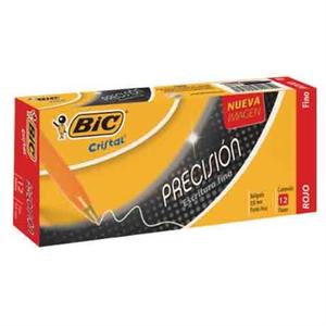 Bolígrafo Bic Cristal Precisión Caja con 12 Piezas