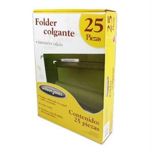 Folder Colgante Wilson Jones  25 Piezas Tamaño Oficio