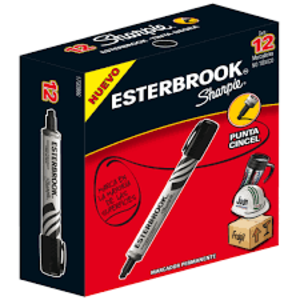 Marcador Permanente Sharpie Esterbrook 12 Piezas