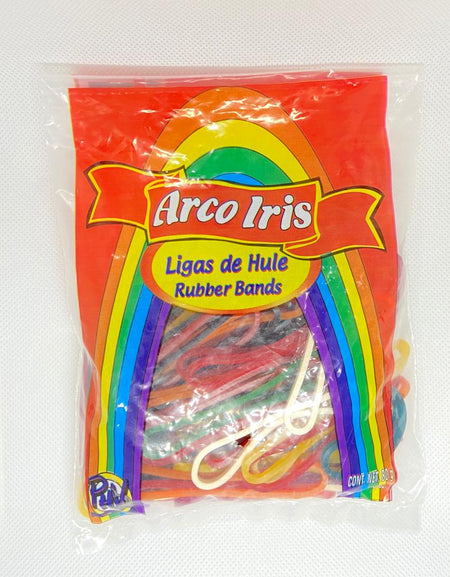 Ligas de Hule Coloresl Arcoiris  No. 18